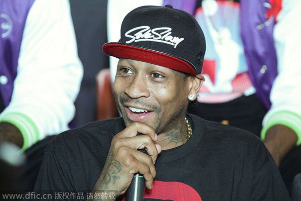 Allen Iverson Coaches Basketball Team for Charity