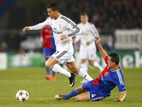 Ronaldo goal lifts Real Madrid to 1-0 win at Basel