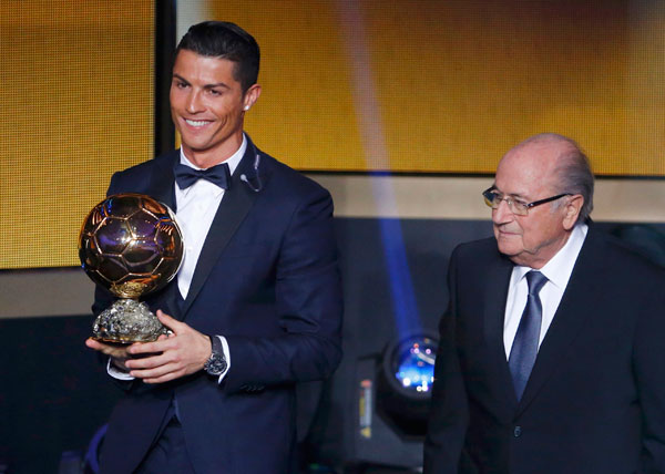 Cristiano Ronaldo crowns third FIFA Ballon d'Or award