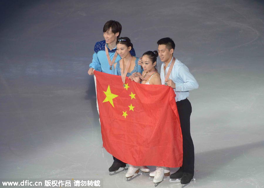Chinese duo Pang/Tong bid farewell at ISU Figure Skating Worlds