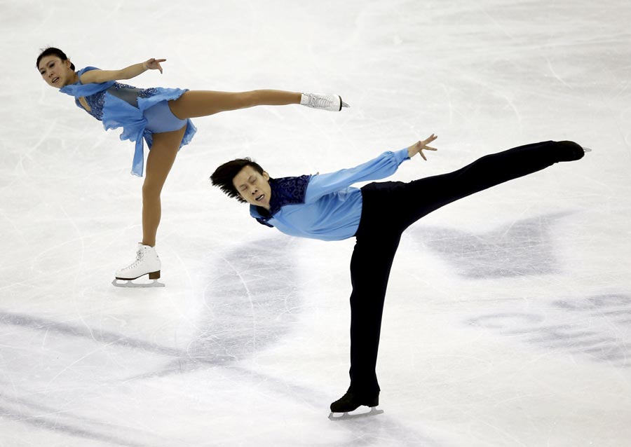Chinese duo Pang/Tong bid farewell at ISU Figure Skating Worlds