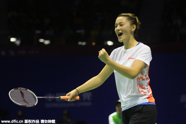 Gronya Somerville, poster girl for badminton