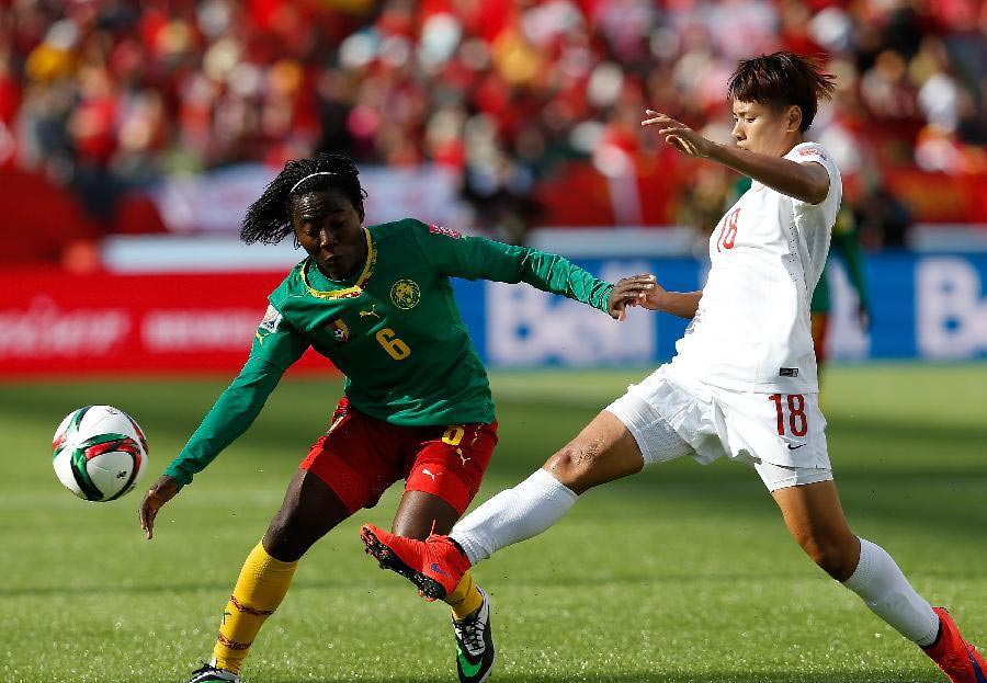 China enters Women's World Cup quarters with 1-0 win over Cameroon