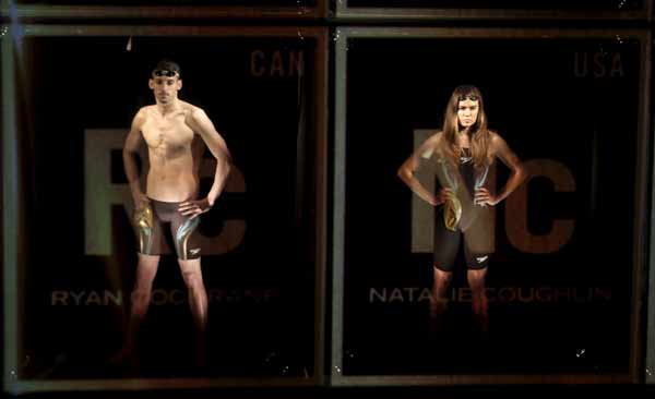 Olympic stars promote new line of swim suits