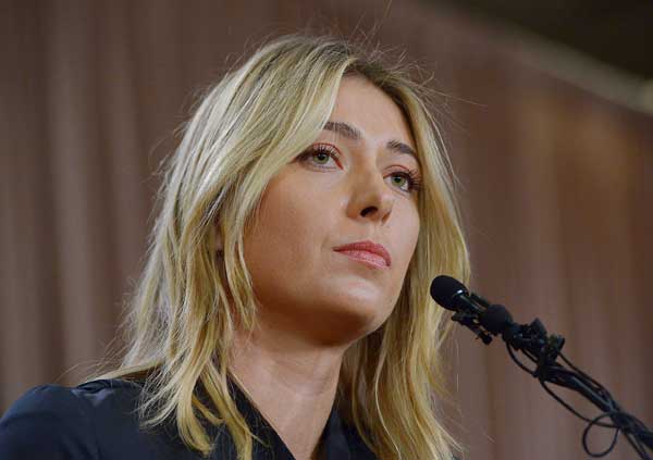 Sharapova says she failed drug test at Australian Open