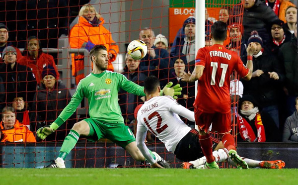 Liverpool beats Man United 2-0 in Europa League