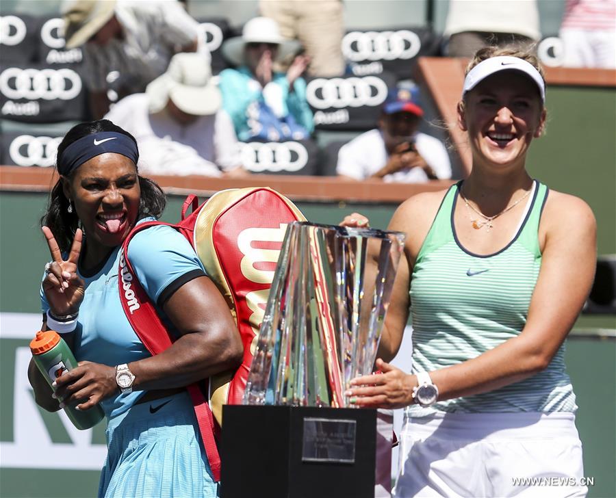 Azarenka beats Serena Williams to win Indian Wells final