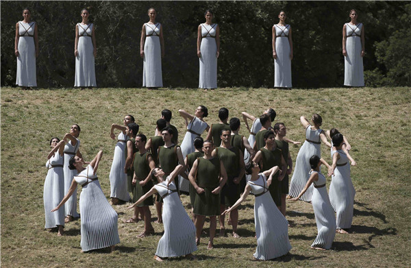 Background: Ritual of Lighting Ceremony for 2016 Rio Olympic Games[2 ...