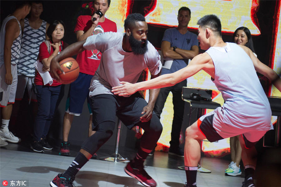 NBA star James Harden rockets into Beijing