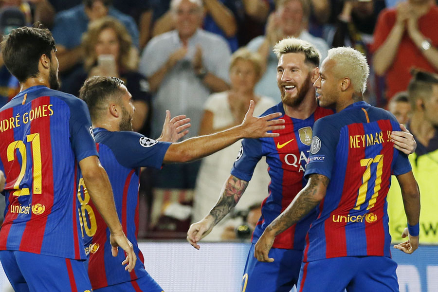 Messi hat-trick as Barca crush Celtic in Champions League debut