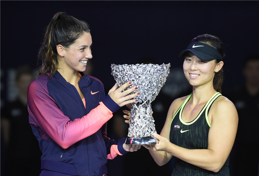 Kvitova claims Elite Trophy, China's Xu helps lift doubles' trophy