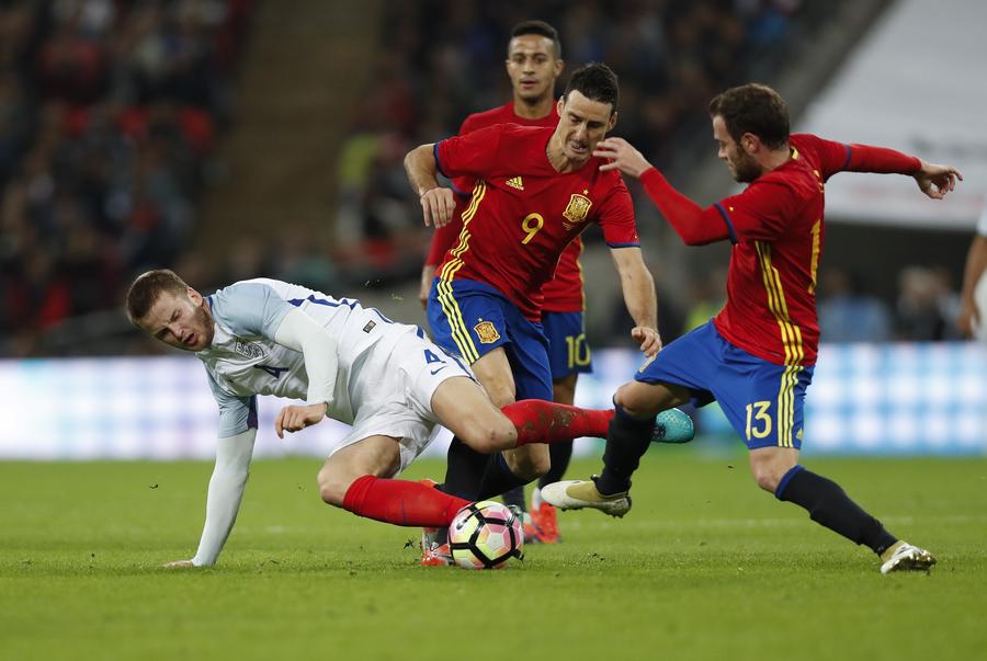 England ties with Spain during Intl Friendly Match