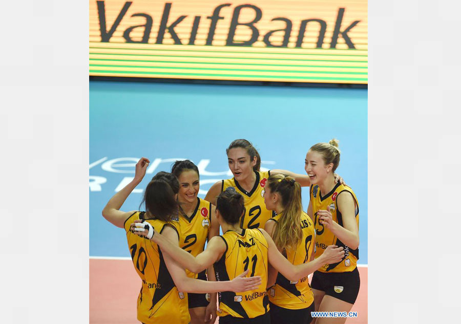 Vakifbank ganha do Besiktas por 3 a 0 durante a partida da Liga Turca de  Vôlei Feminino_