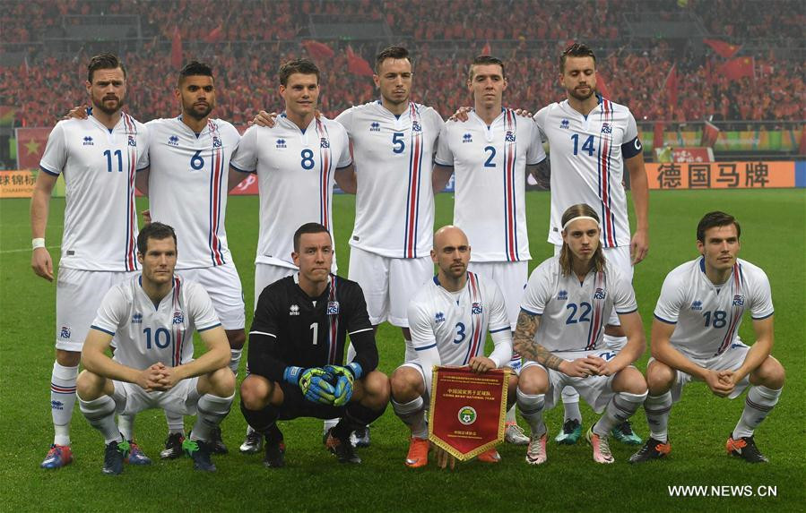 Iceland wins China 2-0 at China Cup Int'l Football Championship
