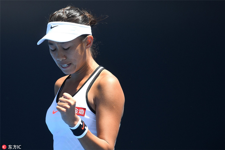 China's Duan advances to face Williams, Zhang and Peng out