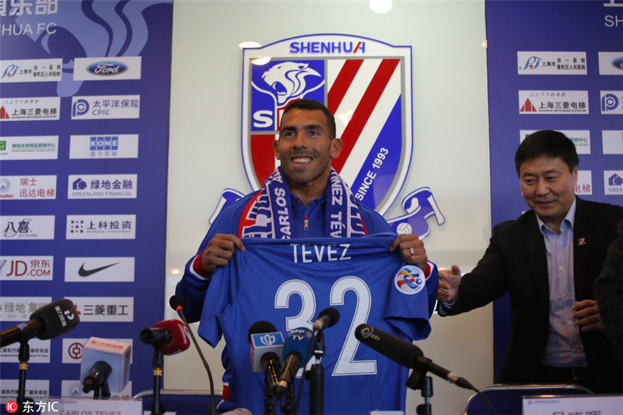 Argentina's Tevez settling into role with Shanghai Shenhua