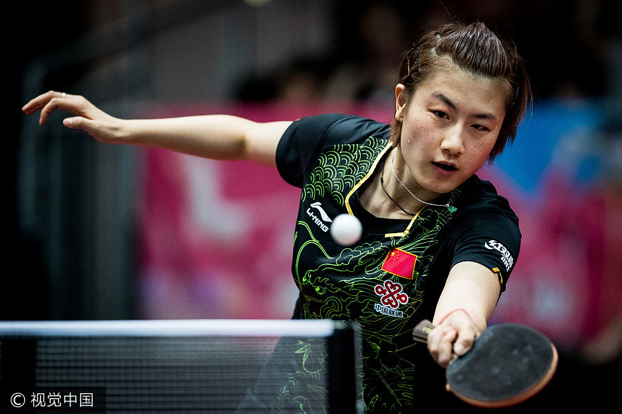 Chinese players dominate table tennis world champs