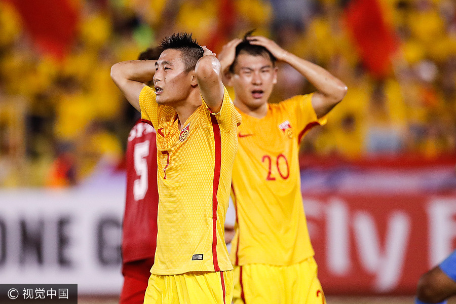 China's 2018 World Cup hope dims after Syria draw
