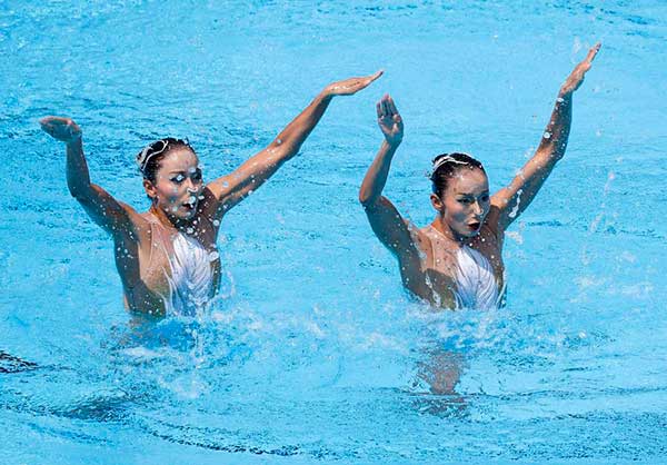 China's synchronized swimming sisters return to claim silver