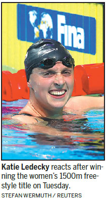 Ledecky learning to let experience work its magic