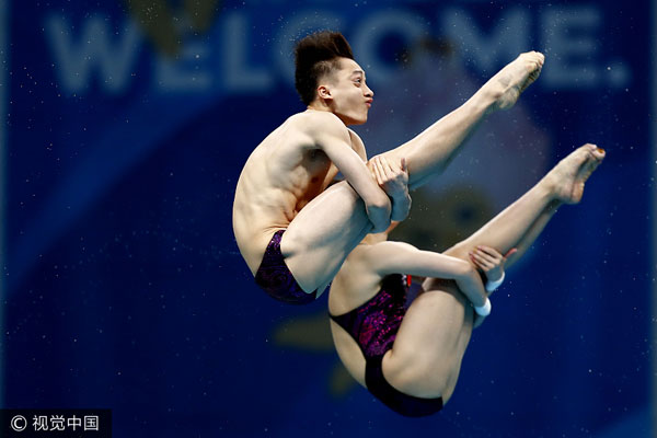 Team China showcases talents in mixed events at Worlds