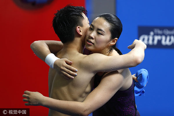 Team China showcases talents in mixed events at Worlds