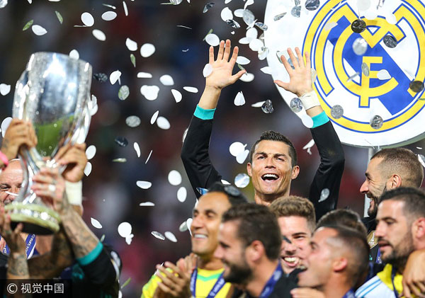 Real Madrid wins UEFA Super Cup in Macedonia