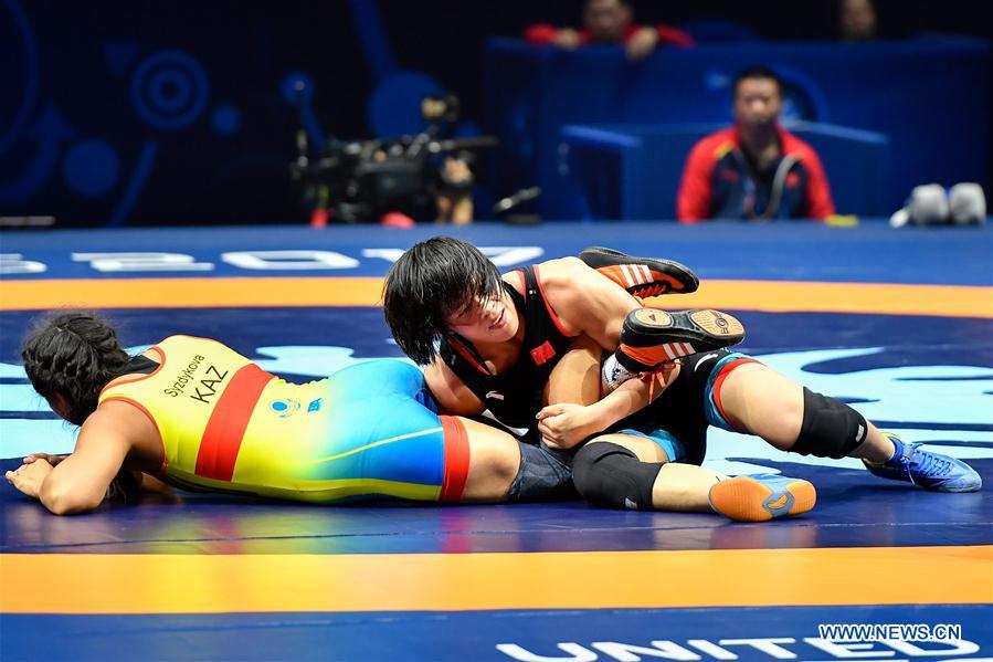 Women's 69kg wrestling match of FILA World Wrestling Championships