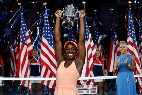 Stephens tops Keys in US Open final for 1st Grand Slam title