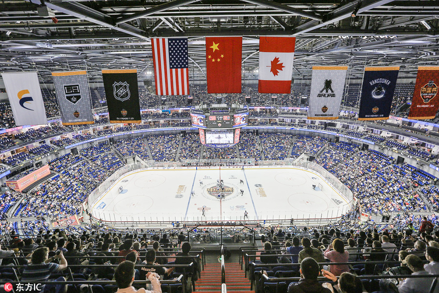 NHL taps China market, plays 1st preseason game in Shanghai