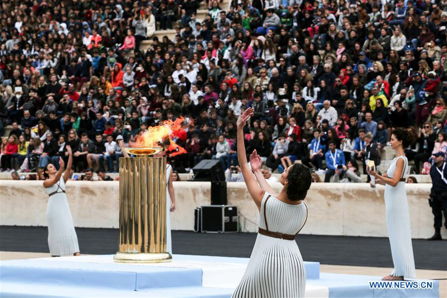 Greece hands over Olympic Flame to PyeongChang 2018 Winter Games organizers