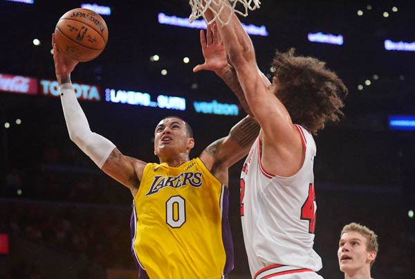 half lakers half bulls jersey