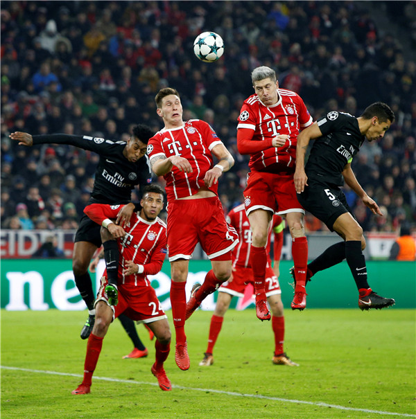 Bayern beat Paris Saint-Germain 3-1 in UEFA Champions League
