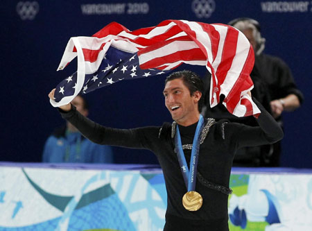 Lysacek wins men's singles figure skating for US