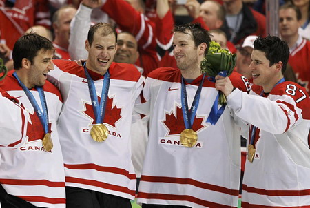Overtime goal gives Canada men's ice hockey gold