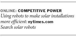 Robots to the aid of solar farming