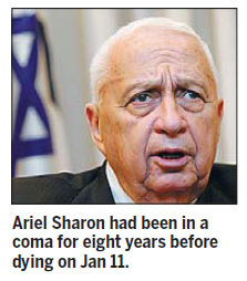 Israel's ex-PM Sharon dies at 85