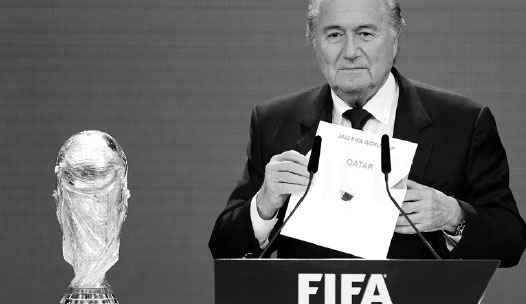Blatter admits it was a mistake to put Cup in Qatar