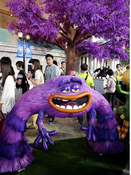 迪士尼“怪兽”登陆香港 受到影迷热捧(组图)