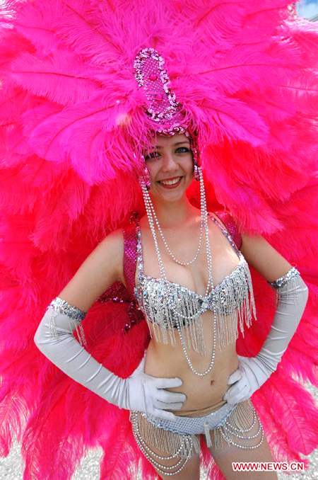 Multicultural Caribbean street parade in Canada