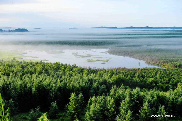Scenery of Wuyiling Wetlands Natural Reserve in NE China