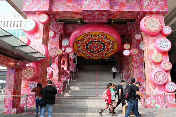 Chinese New Year decoration in Hong Kong