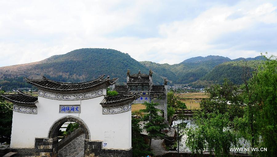 Scenery of ancient townlet Heshun in China's Yunnan