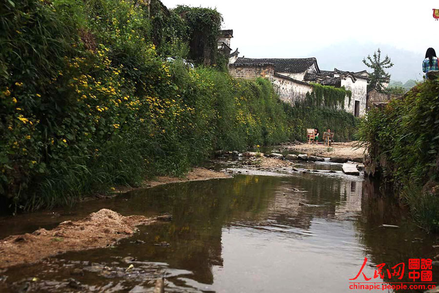 Zhaji ancient village, a lifelike ink painting in China's Anhui