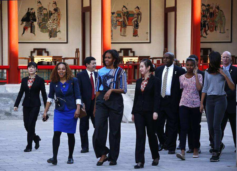 Michelle Obama visits Summer Palace