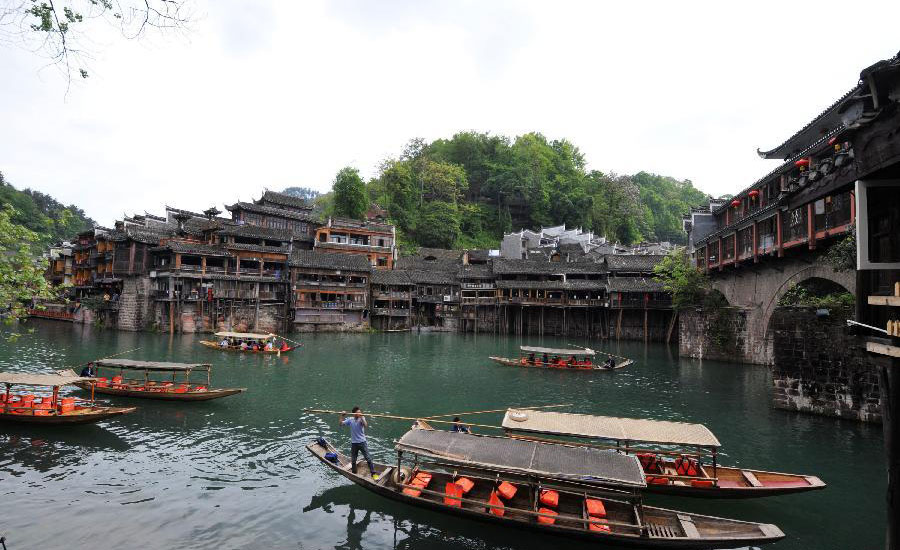 Fenghuang ancient town in Central China