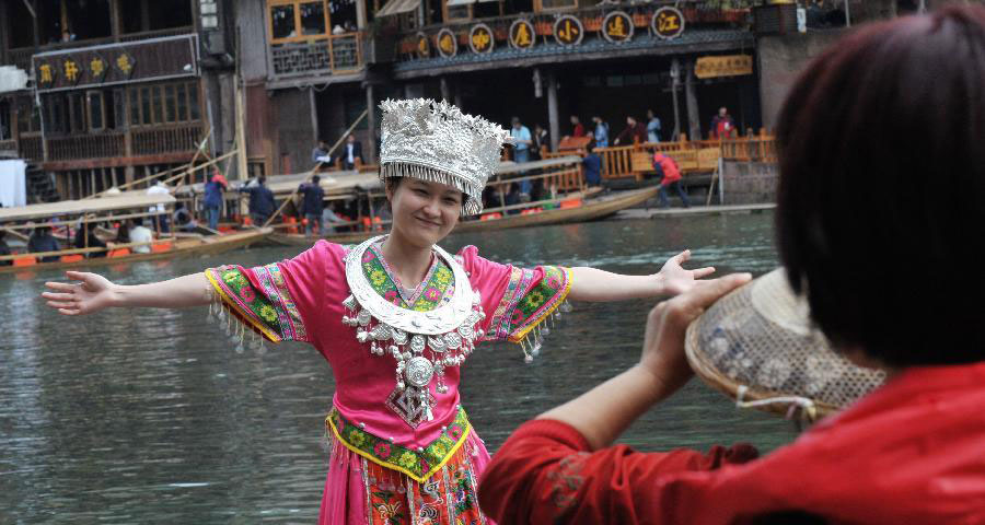 Fenghuang ancient town in Central China