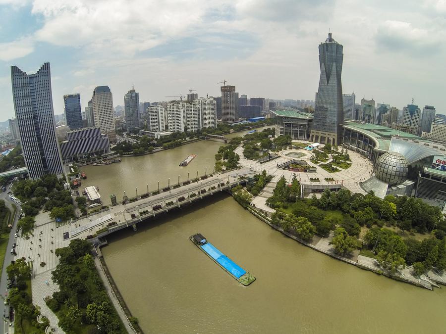 Amazing aerial scenery of China's Hangzhou