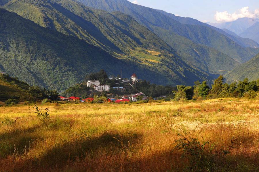 Scenery of Medog county in Tibet