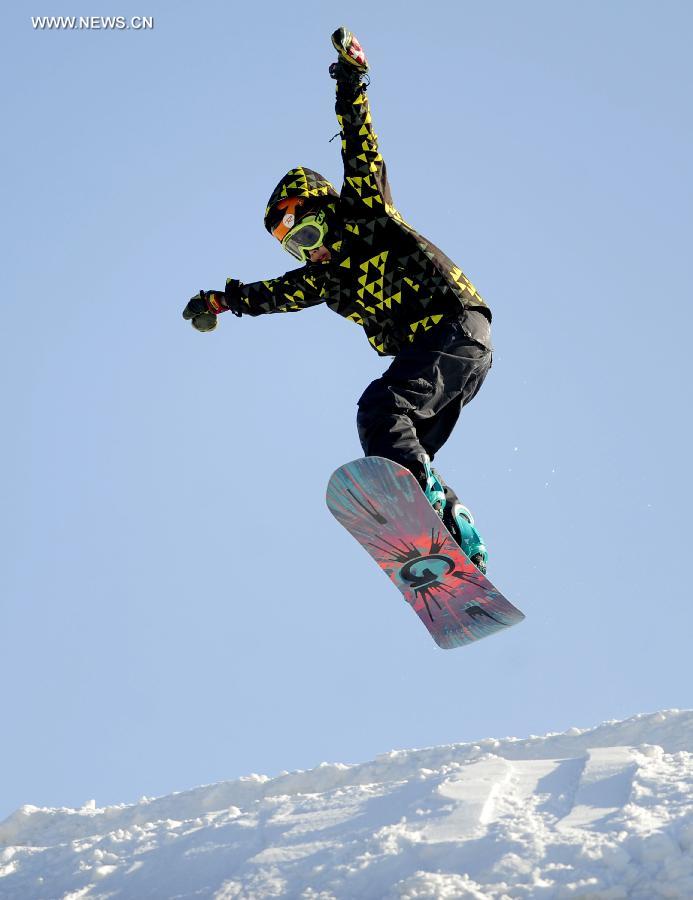 Tourists ski in China's Shenyang